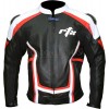 RTX Contender Black Leather Motorcycle Suit